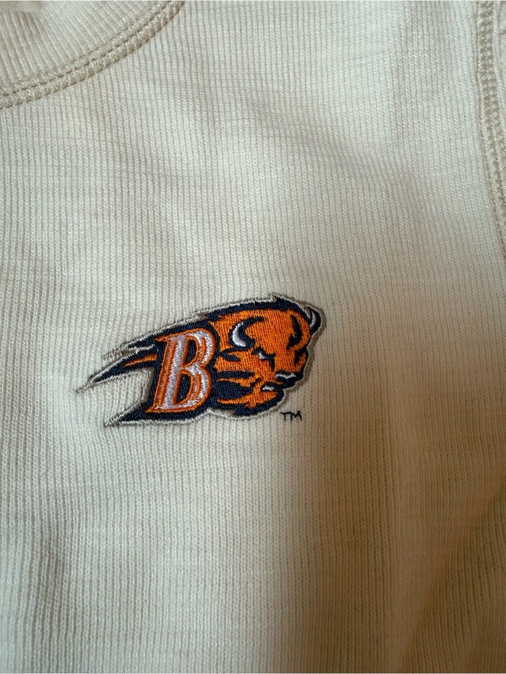 Tommy Bahama Cream Bucknell Logo Short Sleeve Tee - Picture 2 of 4